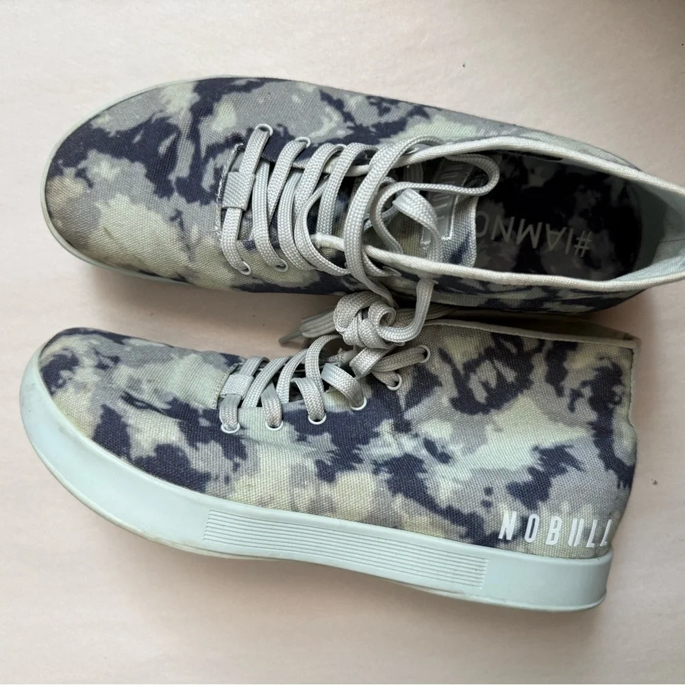 Nobull High Top  Light Green Camo M 8.5 W 10 Trainers Sneakers Shoes Superfabric